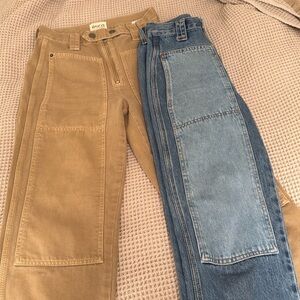 ETICA orion slim carpenter jeans in umbra two tone TWO PAIR